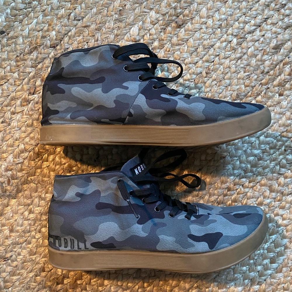 NoBull Black Camo Canvas Mid Trainer